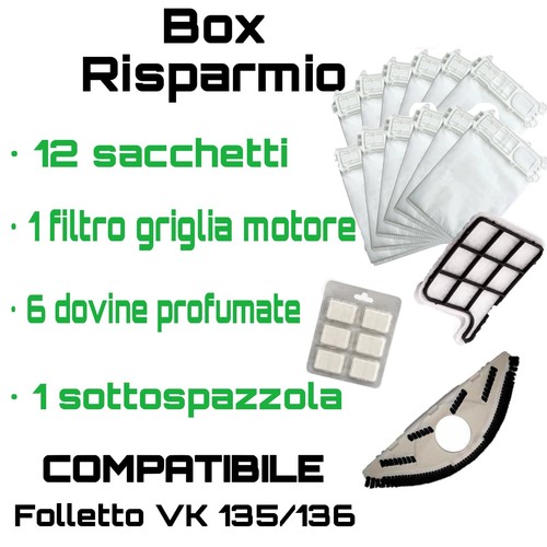 Sacchetti folletto 135 12pz - folletto,