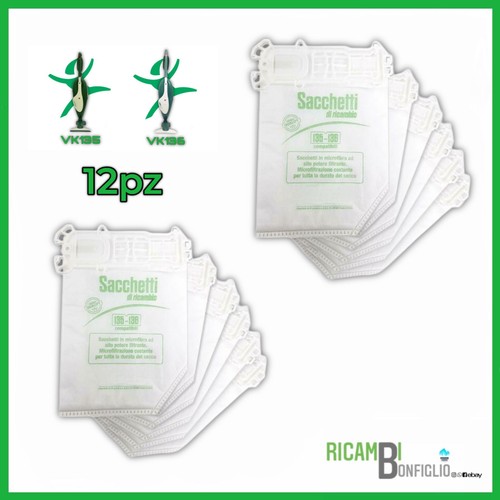 Sacchetti 12pz folletto vk135 - sacchetti,