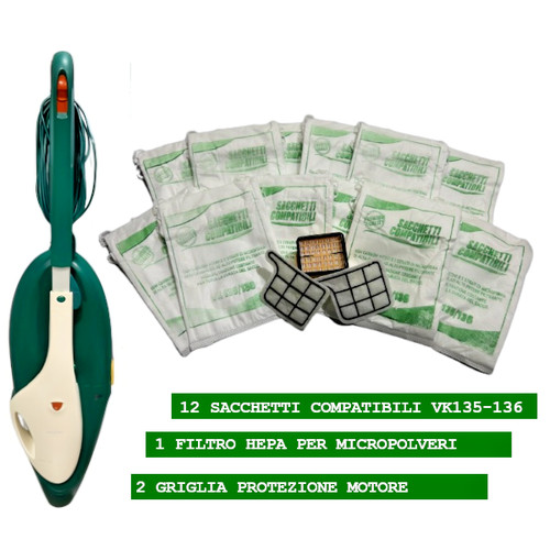 Sacchetti folletto vk135 vk136 - folletto,