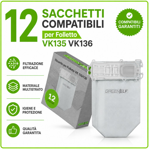 Sacchetti aspirapolvere - 12,