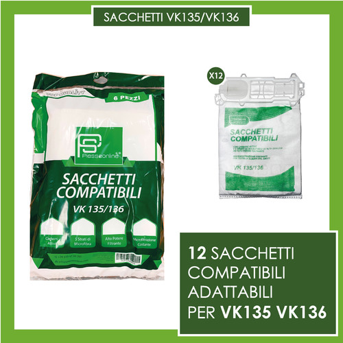 Kit sacchetti folletto vk - sacchetti,